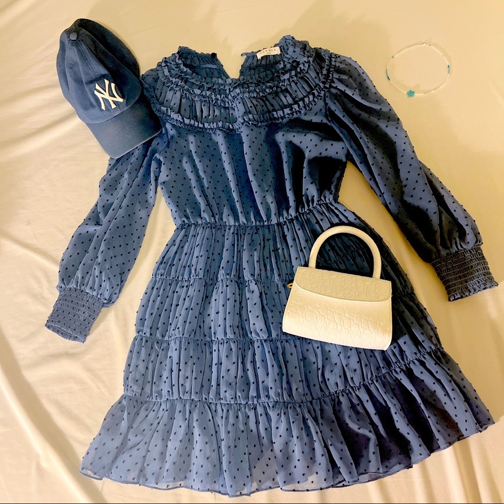 Sandro Gwen Gathered Chiffon Mini Dress